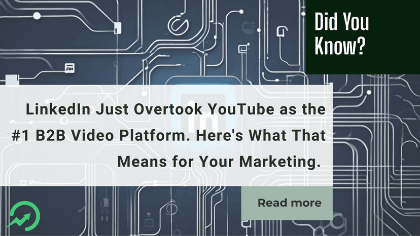 LinkedIn Just Overtook YouTube as the #1 B2B Video Platform. Here's What That Means for Your Marketing.