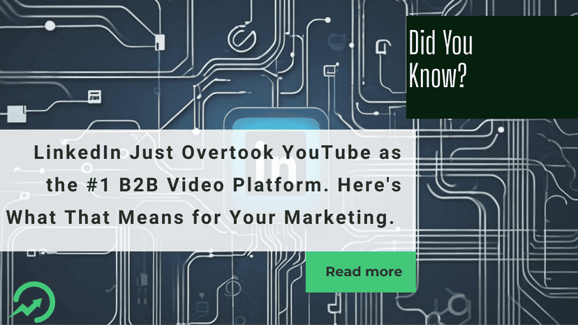 LinkedIn Just Overtook YouTube as the #1 B2B Video Platform. Here's What That Means for Your Marketing.